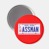 Assman New York License Plate Products Magnet (Vorderseite/Rückseite)