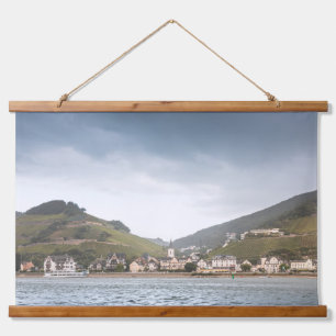 Assmannshausen am Rhein Wandteppich Mit Holzrahmen