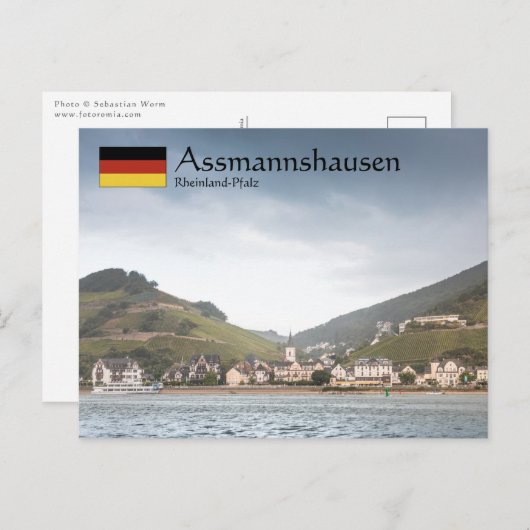 Assmannshausen Deutschland Postkarte (Vorne/Hinten)
