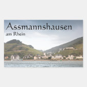 Assmannshausen Deutschland Rechteckiger Aufkleber (Vorderseite)