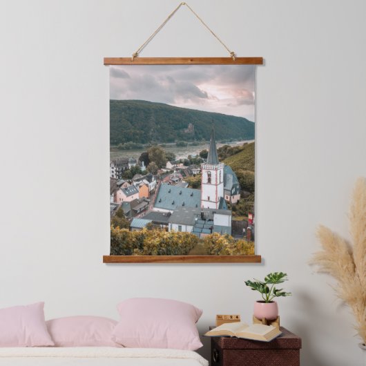 Assmannshausen Deutschland Wandteppich Mit Holzrahmen (Schlafzimmer)