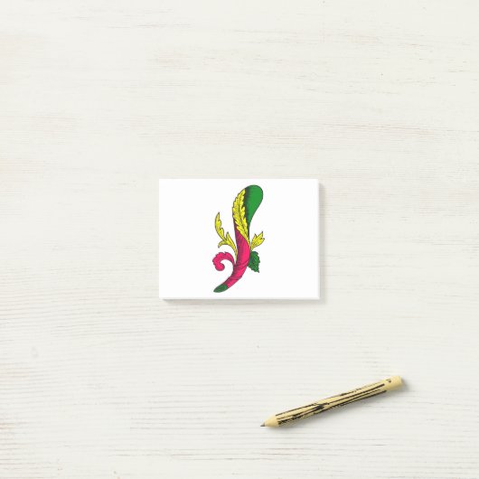 Asso di Bastoni Post-it Klebezettel (Auf Schreibtisch)