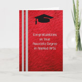 Associate Degree Card in Applied Arts Dankeskarte (Vorderseite)