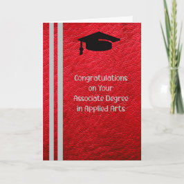 Associate Degree Card in Applied Arts Dankeskarte