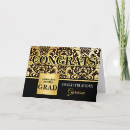 Associate Graduate Imitate Gold Foil mit Name Karte