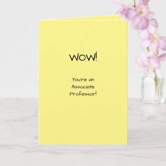 Associate Professor gratulieren der Tenure Academy Karte (Orchidee)