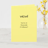 Associate Professor gratulieren der Tenure Academy Karte (Gelbe Blume)