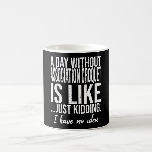 Association Croquet lustige Geschenkidee Kaffeetasse (Mittel)