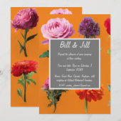 Assorted Blume Daisy Wedding Einladung (Vorne/Hinten)