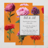 Assorted Blume Daisy Wedding Einladung (Vorne/Hinten)
