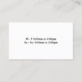 Assorted Bubble Milk Tea Drinks Visitenkarte (Rückseite)