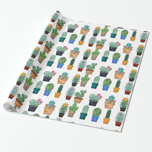Assorted Cactus Pflanze Thunder_Cove Geschenkpapier (Ungerollt)