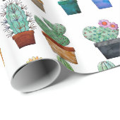 Assorted Cactus Pflanze Thunder_Cove Geschenkpapier (Rolleneckpunkt)