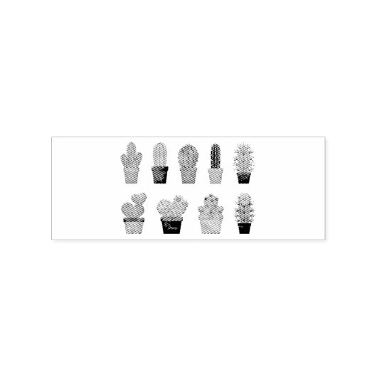 Assorted Cactus Pflanze Thunder_Cove Gummistempel (Prägung)