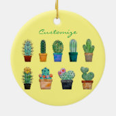 Assorted Cactus Pflanze Thunder_Cove Keramik Ornament (Hinten)