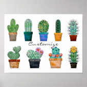 Assorted Cactus Pflanze Thunder_Cove Poster (Vorne)
