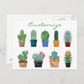Assorted Cactus Pflanze Thunder_Cove Postkarte (Vorne/Hinten)