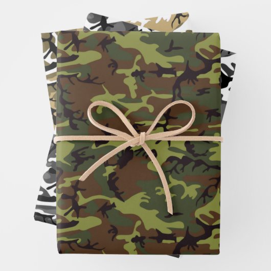 Assorted Camouflage Geschenkpapier Set (Beispiel)