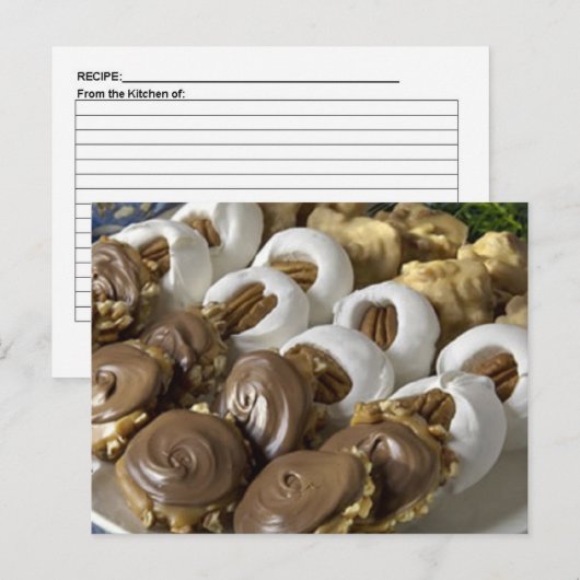 Assorted Candy Blank Recipe Karte (Vorne/Hinten)