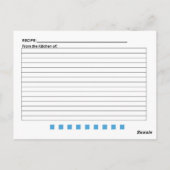 Assorted Candy Blank Recipe Karte (Rückseite)