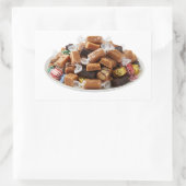 Assorted Caramel Toffees On Plate Sticker (Tasche)
