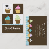 Assorted Cupcakes Business Cards Visitenkarte (Vorne/Hinten)