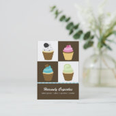 Assorted Cupcakes Business Cards Visitenkarte (Stehend Vorderseite)