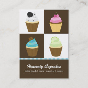 Assorted Cupcakes Business Cards Visitenkarte