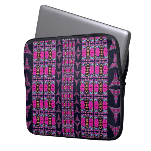 Assorted Floral Pinwheels Laptopschutzhülle (Vorderseite Links)