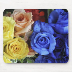 Assorted fresh rose bouquets mousepad