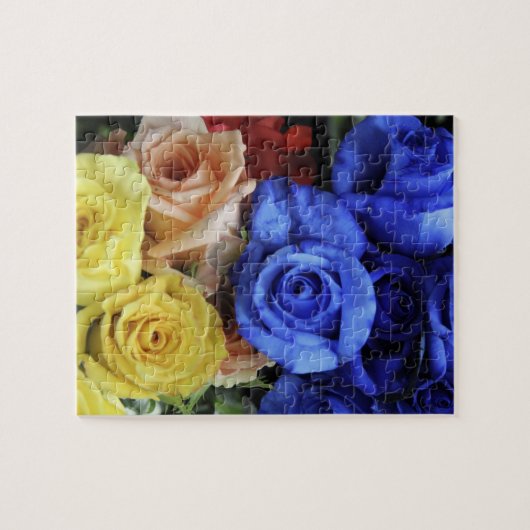 Assorted fresh rose bouquets puzzle (Horizontal)