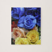 Assorted fresh rose bouquets puzzle (Vertikal)