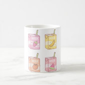 Assorted Fruits Flavored Milk Packets Doodle Kaffeetasse (Mittel)