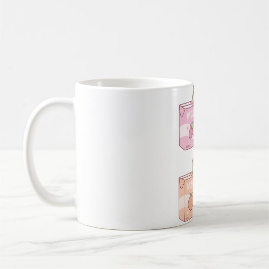 Assorted Fruits Flavored Milk Packets Doodle Kaffeetasse (Links)