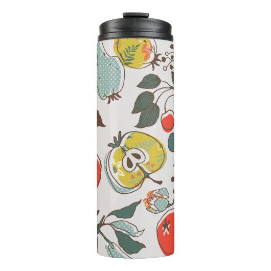assorted fruits. seamless pattern thermosbecher (Vorderseite)