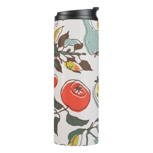 assorted fruits. seamless pattern thermosbecher (Nach links gedreht)
