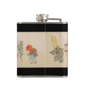 Assorted Japanisch Yokai Emaki Flachmann (Rückseite)