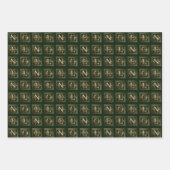 Assorted Metallic Deko Weihnachten Weihnachten Geschenkpapier Set (Vorderseite)