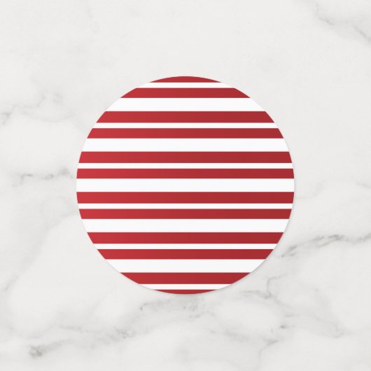 Assorted Mix Weihnachten Rote Streifen Konfetti (Klein Vorderseite)