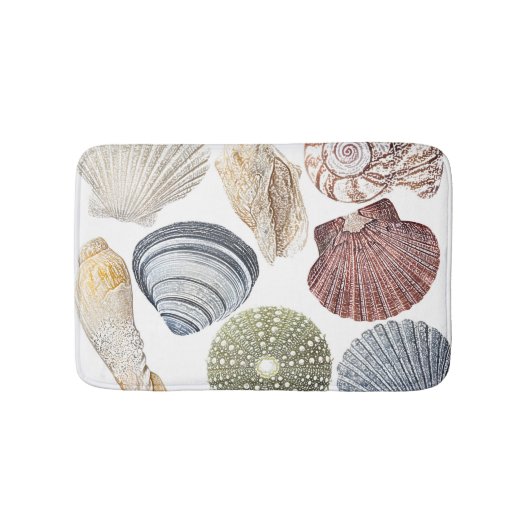 Assorted Muscheln Beach House Bath Mat Badematte (Vorderseite)