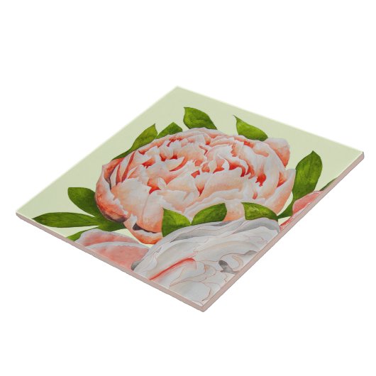 Assorted Peonies on a Ceramic Tile (A) Fliese (Seite)