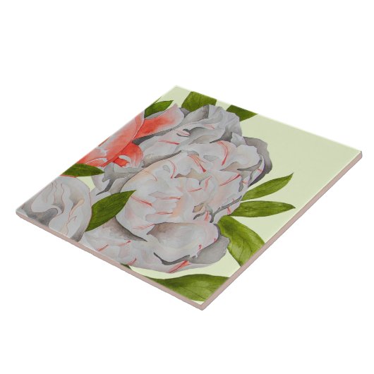Assorted Peonies on a Ceramic Tile (D) Fliese (Seite)