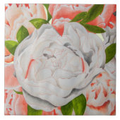 Assorted Peonies on a Ceramic Tile (E) Fliese (Vorderseite)