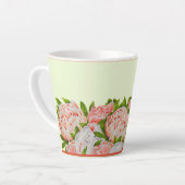 Assorted Peonies on a Small Latte Tasse (Linke Ecke)