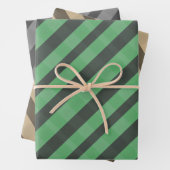 Assorted Plaid Green Brown Gray Geschenkpapier Set (Beispiel)