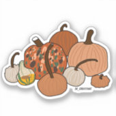 Assorted Pumpkins Aufkleber (Vorderseite)