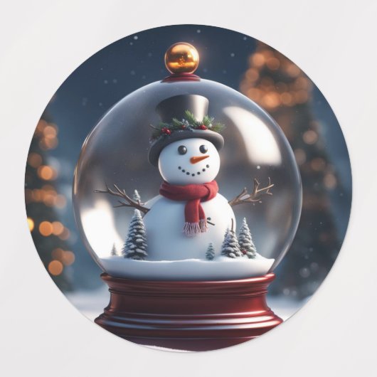 Assorted Snowman Stickers Etiketten (Design 1)