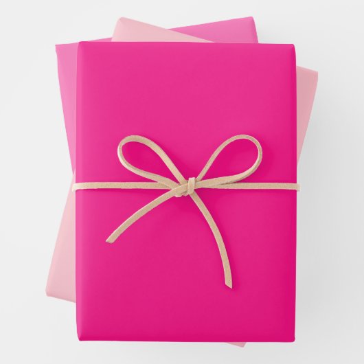 Assorted Solid Pink Geschenkpapier Set (Beispiel)