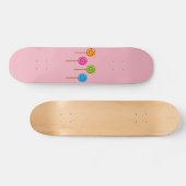Assorted Spiral Colorful Lollipops Skateboard (Horizontal)