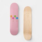 Assorted Spiral Colorful Lollipops Skateboard (Vorderseite)